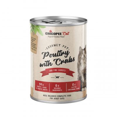 Chicopee-Cat-Adult-Gourmet-pot-Poultry-Crabs-400g_Front_07-19